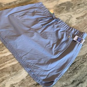 Reel Legends Womens Solid Woven Zip Pocket Skort